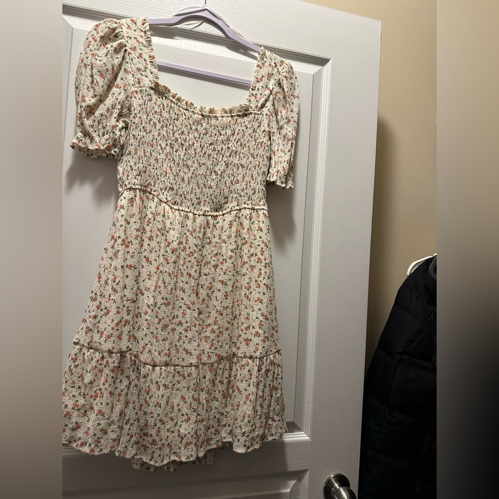 Mine Ruffled Puff Sleeve Dress